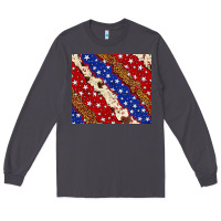 Smoke 4th of July USA flag leopard cowhide 20oz tumbler Long Sleeve Tee - Neo Western