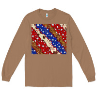 Toasted Coconut 4th of July USA flag leopard cowhide 20oz tumbler Long Sleeve Tee - Neo Western