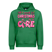 Emerald all i want for christmas is a cure breast cancer Urban Hoodie - LillyAllenDesigns