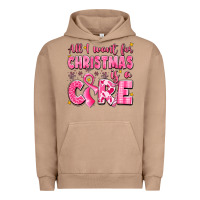 Pigment Burro all i want for christmas is a cure breast cancer Urban Hoodie - LillyAllenDesigns