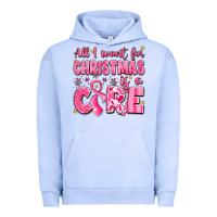 Pigment Grape Ice all i want for christmas is a cure breast cancer Urban Hoodie - LillyAllenDesigns