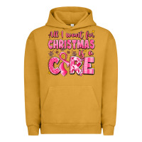 Pigment Peanut Butter all i want for christmas is a cure breast cancer Urban Hoodie - LillyAllenDesigns