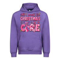 Tulip all i want for christmas is a cure breast cancer Urban Hoodie - LillyAllenDesigns