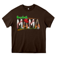 Chocolate Brown baseball mama Heavy Core Tee - SublimationCraftShop