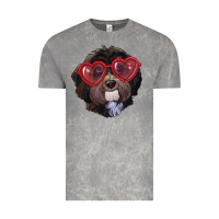 Cloud Rock Havanese dog with love glasses Vintage Tee - RanaPortraitStore