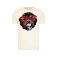 Vintage Arctic Havanese dog with love glasses Vintage Tee - RanaPortraitStore