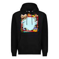 Black school your text here Premium Hoodie - NancyCooperArtShop