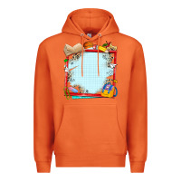 Carrot school your text here Premium Hoodie - NancyCooperArtShop