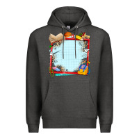 Charcoal Heather school your text here Premium Hoodie - NancyCooperArtShop
