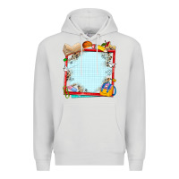 Dove Grey school your text here Premium Hoodie - NancyCooperArtShop