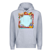 Heather Grey school your text here Premium Hoodie - NancyCooperArtShop