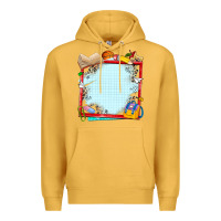 Mustard school your text here Premium Hoodie - NancyCooperArtShop