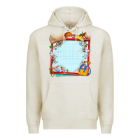 Oatmeal Heather school your text here Premium Hoodie - NancyCooperArtShop