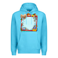 Ocean Blue school your text here Premium Hoodie - NancyCooperArtShop