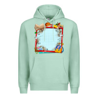 Seafoam school your text here Premium Hoodie - NancyCooperArtShop