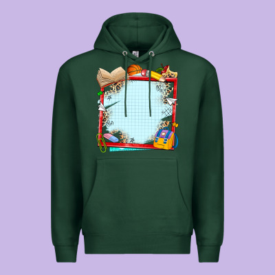 School Your Text Here Premium Hoodie Designed By Nancycooperartshop