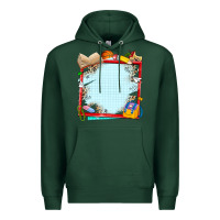 Sports Green school your text here Premium Hoodie - NancyCooperArtShop