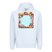 White school your text here Premium Hoodie - NancyCooperArtShop