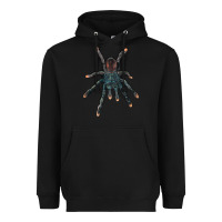 Black Pink Toe Tarantula Heavyweight Hoodie - LillyAllenDesigns