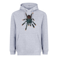 Heather Grey Pink Toe Tarantula Heavyweight Hoodie - LillyAllenDesigns