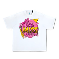White little miss kinder Urban Heavy Tee - texasbilliewilder