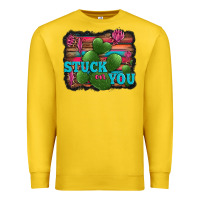 Lemon stuck on you heart cactus serape leopard background Premium Sweatshirt - Jasminsmagicworld