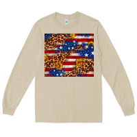 Mushroom 4th of July USA flag leopard sunflower 20oz tumble Long Sleeve Tee - Neo Western