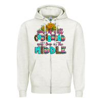 Oatmeal Heather some of yall cornbread aint done in the middle Zipper Hoodie - AdoDesignShop