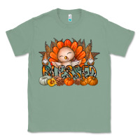 Sage Thanksgiving Turkey Pumpkin Blessed Classic Tee - CowhideDigitalArt