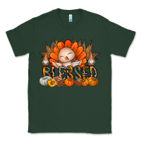 Sports Green Thanksgiving Turkey Pumpkin Blessed Classic Tee - CowhideDigitalArt