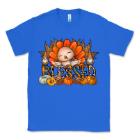 True Royal Thanksgiving Turkey Pumpkin Blessed Classic Tee - CowhideDigitalArt