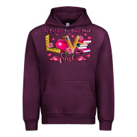 Mauve Wine in october we wear pink teacher Urban Hoodie - LillyAllenDesigns