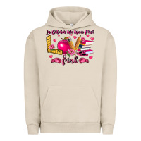 Pigment French Oak in october we wear pink teacher Urban Hoodie - LillyAllenDesigns
