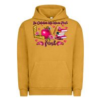 Pigment Peanut Butter in october we wear pink teacher Urban Hoodie - LillyAllenDesigns