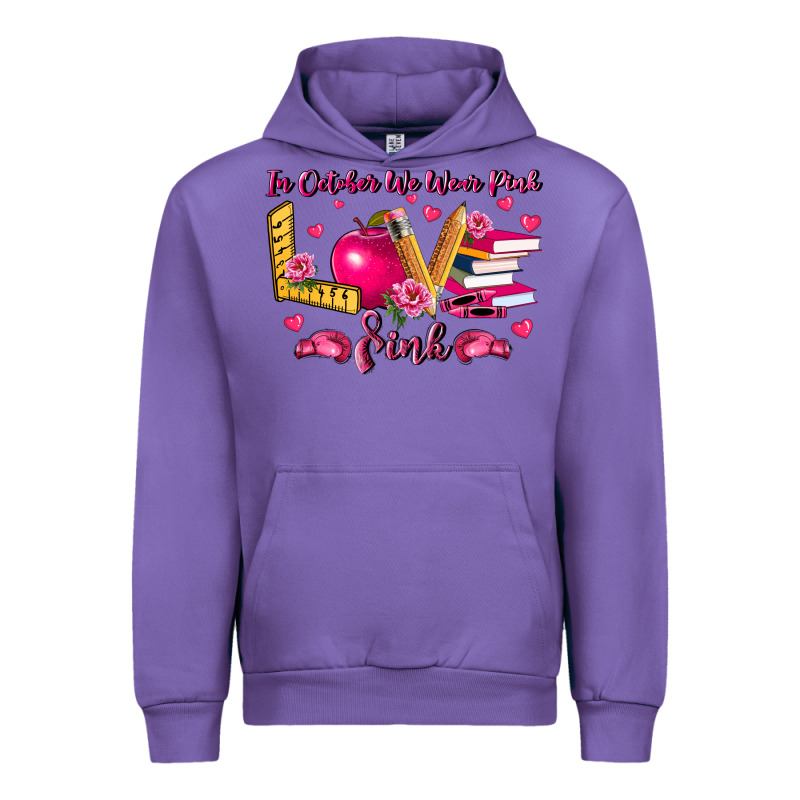 In October We Wear Pink Teacher Urban Hoodie by LillyAllenDesigns | Teevron