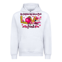 White in october we wear pink teacher Urban Hoodie - LillyAllenDesigns