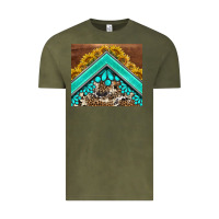 Vintage Olive western  sunflower turquise gemstone  tumbler Vintage Tee - BarkalooDesign