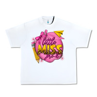 White little miss pre k Urban Heavy Tee - texasbilliewilder