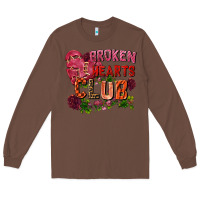 Chestnut broken heart club Long Sleeve Tee - FaDigitalArtStudio