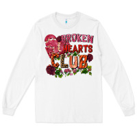 White broken heart club Long Sleeve Tee - FaDigitalArtStudio