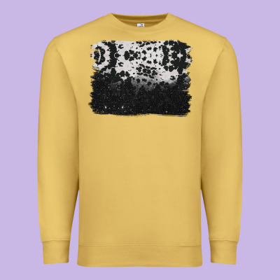Cowhide Background Premium Sweatshirt Designed By Barkaloodesign