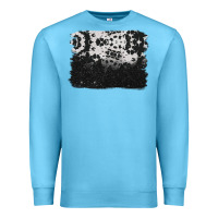 Ocean Blue cowhide background Premium Sweatshirt - BarkalooDesign