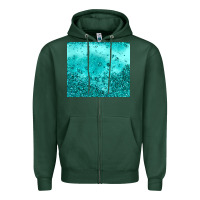 Sports Green turquoise glitter Zipper Hoodie - JahusDesignShop