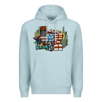 Blue Mist tx texas Premium Hoodie - NancyCooperArtShop