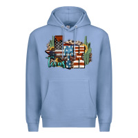 Colony Blue tx texas Premium Hoodie - NancyCooperArtShop