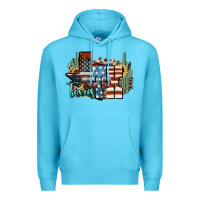 Ocean Blue tx texas Premium Hoodie - NancyCooperArtShop