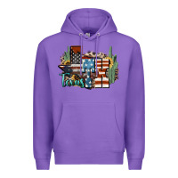 Purple tx texas Premium Hoodie - NancyCooperArtShop