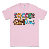 Bubblegum Pink soccer it's a girl thing Classic Tee - HRA Design Shop