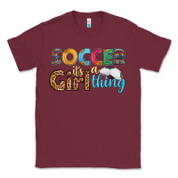 Burgundy soccer it's a girl thing Classic Tee - HRA Design Shop
