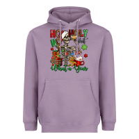 Lavender ho ho holy shit what a year christmas skeleton Heavyweight Hoodie - Jasminsmagicworld